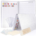 Cre8tion Soft Gel Nail Tips, Medium Stiletto Shape, 602 Tips in 14 Sizes (00-9) for Professional Nail Extensions
