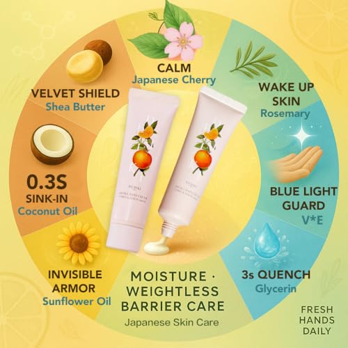 Shea Butter Hand Cream - Moisturizing Hand Lotion with Natural Oils, 1.7 fl oz x 2 (Travel Size)