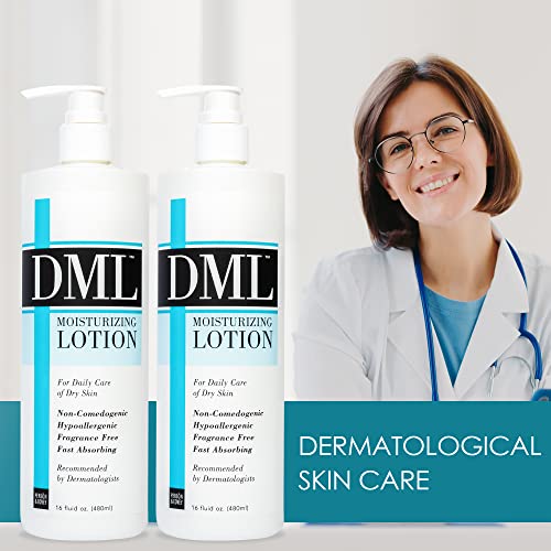 Unscented Moisturizing Lotion 16 Fl Oz Pack of 2 - Gentle Hydrating Body Care