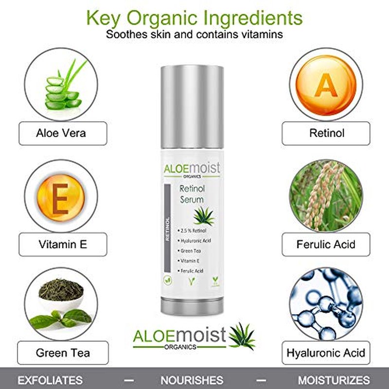 Anti Aging Retinol Cream and 2.5% Retinol Serum for Face