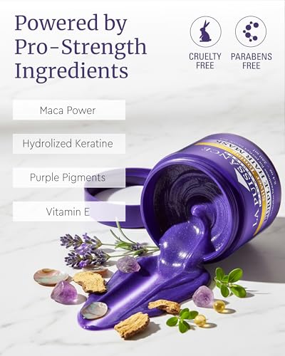 Purple Hair Mask for Blonde & Highlighted Hair - Neutralizes Brassiness & Adds Shine