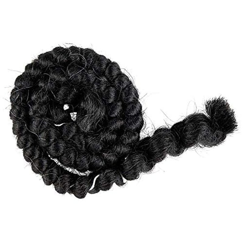 Mehron Makeup Crepe Hair | Fake Hair for Special Effects Makeup, Theatre, Stage & Screen, Cosplay, Halloween FX| 12 Inch Extra Long Braid (Black)