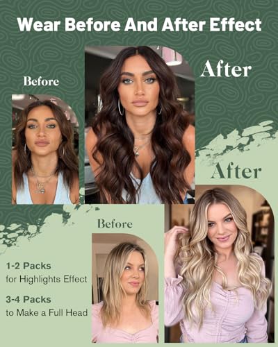 Ugeat U Tip Hair Extensions Real Remy Human Hair Ombre Brown 16 Inch 40G Pack of 50