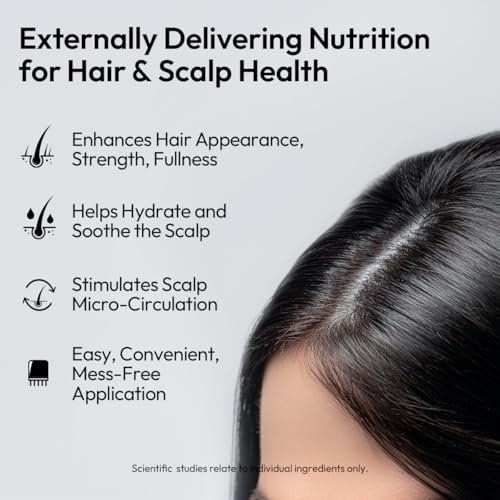 Scalp Serum for Hair Growth with Massaging Applicator, Biotin & Centella – Thicker Fuller Hair Support