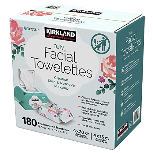 Daily Facial Wipes - Gentle Deep Clean, 180 Count