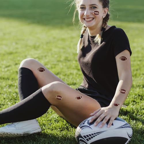 Football Temporary Tattoos Stickers,20 Sheets 240 Pieces Football Themed Tattoos Stickers Party Decoration Supplies Party favors for Adults