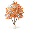 Artificial Fall Maple Tree 5FT for Indoor Outdoor Decor - Vibrant Autumn Leaves