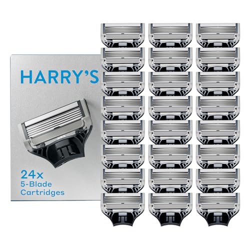 Harry's Original Razor Blades Refills - 24 Count Pack of 6 for Men - 5 Blade Shaving