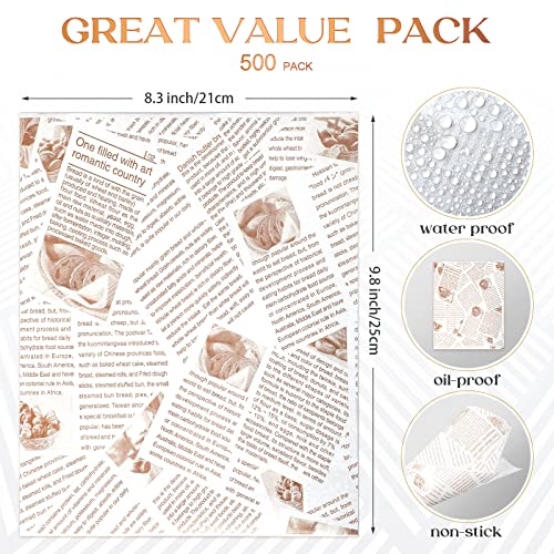 1000 Pcs Food Trays & Greaseproof Deli Liners - Rustic Brown, 3 Lb Capacity