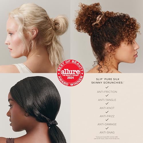 slip Assorted Scrunchies in Holiday Cracker Packaging: Anti-Crease, Anti-Breakage Slipsilk¢â Design Protects Delicate Hair | Includes 3 Pure Silk Scrunchies, Sweetheart