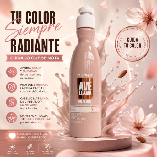 Prokpil Avellana Hair Color Maintenance Treatment 10.1 fl oz — Hazelnut Depositing Mask for Color-Treated Hair
