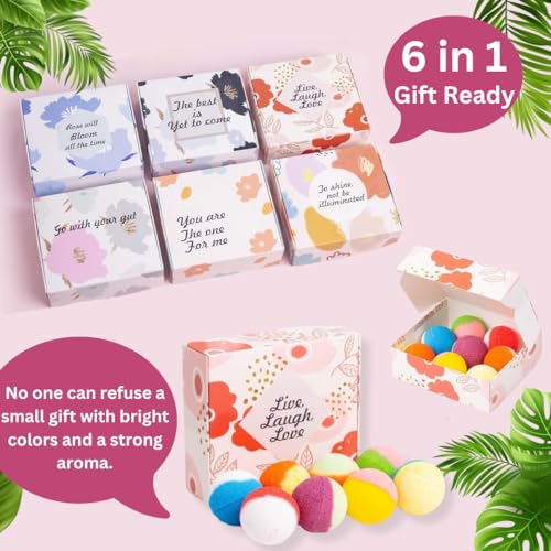 Organic Bath Bomb Set for Relaxation and Skin Nourishment – 48 Natural Essential Oil Bath Bombs Gift