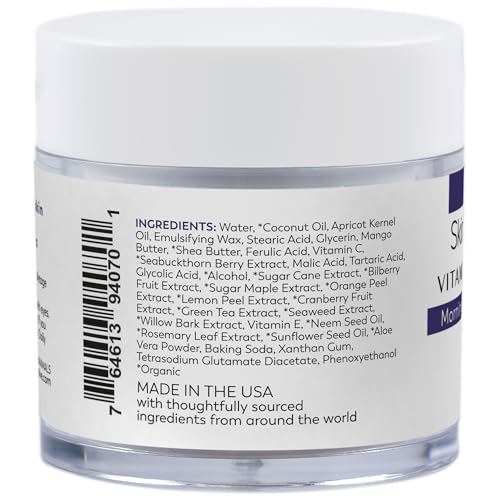 Vitamin C Face Cream with Alpha Hydroxy & Sea Buckthorn - 1.6 oz