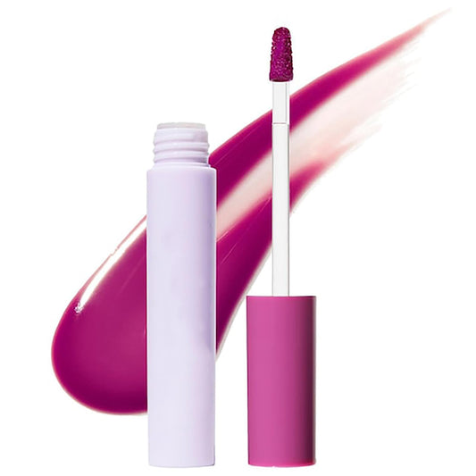 Facetlty Lassi Lips Staining Lip Oil, Lassi Lips Staining Long-Lasting Moisturizing Lip Oil, Lip Stain Sweet Waterproof, Non-sticky Lip Glow Makeup (LUCKY LOTUS)