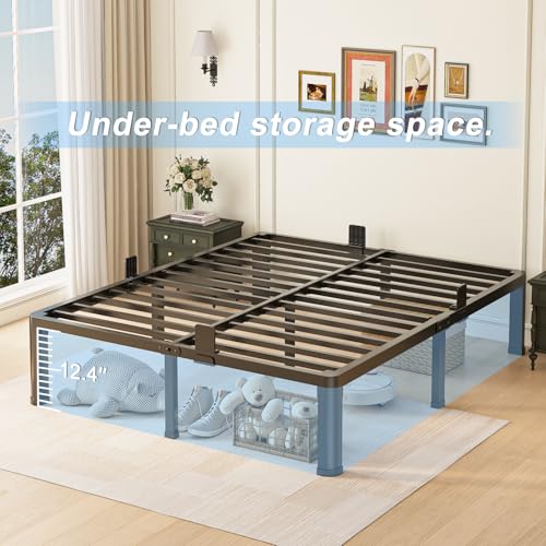 Yitong Angel Full Size Bed Frame 14 Inch Platform Metal Support No Box Spring