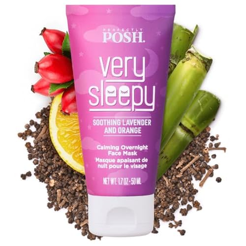 Perfectly Posh - Very Sleepy Overnight Face Mask - Hydrating Night Mask with Lavender and Hyaluronic Acid for Radiant Skin - 50ml