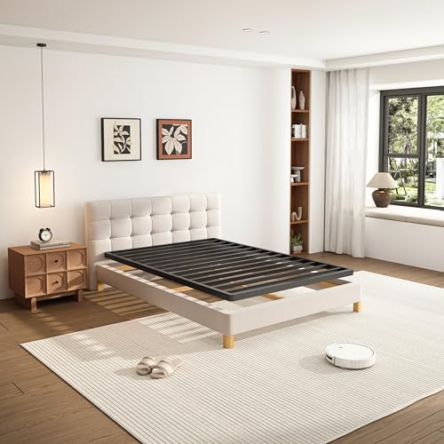 Twin Metal Box Spring 2 Inch Low Profile Bed Slat with Rounded Corners - VIPSHOW