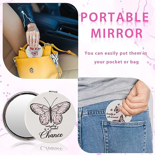 24Pcs Butterfly Compact Mirrors Wedding Party Favors Gift Set