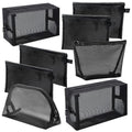 Hotipine 8PCS Mesh Makeup Bag Set - Clear Travel Cosmetic & Toiletry Organizer