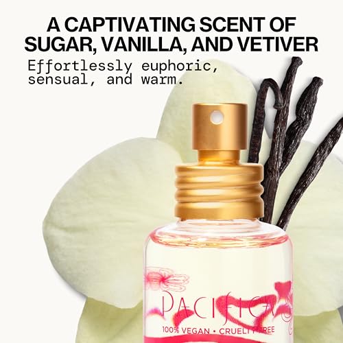 Pacifica Island Vanilla Perfume ? Clean Vanilla Fragrance for Women - Warm Tropical Aroma - Long-Lasting Clean Beauty Non Toxic Scent, Vegan & Cruelty-Free, 1 oz Travel-Friendly Spray