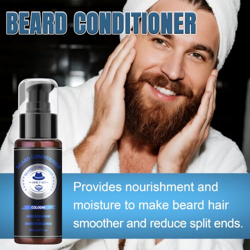 XIKEZAN Beard Kit for Men with Cologne - Softening & Grooming Set