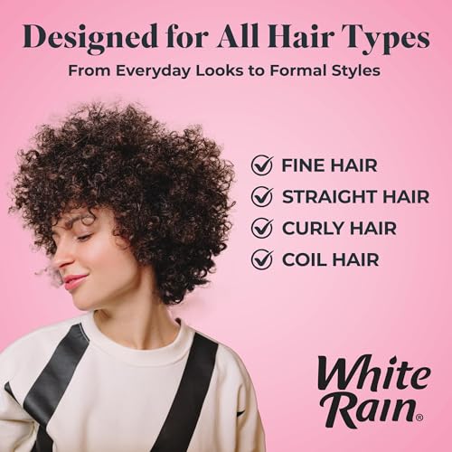 White Rain Hairspray for Women Extra Hold, 4-Pack - Scented, Strong 24-Hour Hold, Humidity & Frizz Control, Fast-Drying, Paraben-Free, Gluten-Free, 7 oz Aerosol Hair Spray for Women