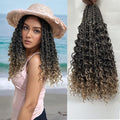 18 Inch T1B/27 Boho Island Twist Crochet Hair - Pack of 8 for Black Women