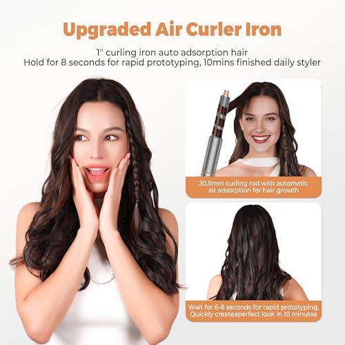 6-in-1 Foldable Hair Dryer Brush & Styler with Ionic Technology, Travel Bag