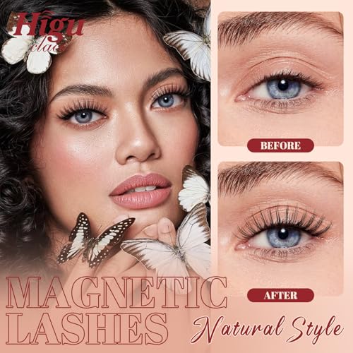 Magnetic Eyelashes Natural Look Reusable False Lashes with Applicator
