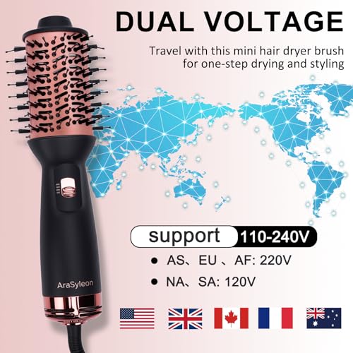 One-Step Ionic Hair Dryer Brush - Frizz Control & Shine, Travel Size