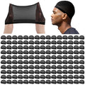 Ramede Stocking Wave Cap for Men Women Wig Cap Black 150 - Hair Headwear