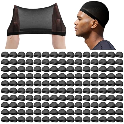 Ramede Stocking Wave Cap for Men Women Wig Cap Black 150 - Hair Headwear