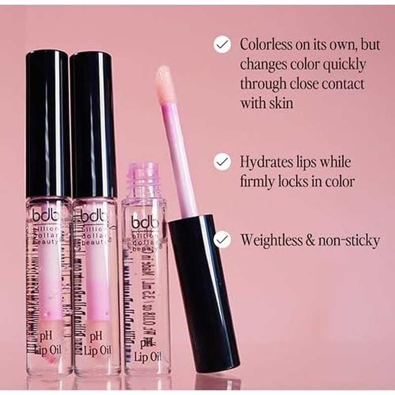 bdb Color Changing pH Lip Oil - Moisturizing, Plumping, and Glossy