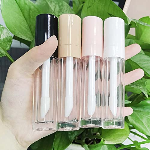 Lip Gloss Tubes 8ml with Wand Cap - White, 30pcs Empty Refill Containers