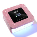 Cordless UV LED Nail Lamp for Gel Nails Rechargeable Pink Diamond