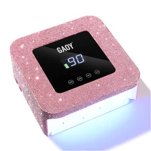 Cordless UV LED Nail Lamp for Gel Nails Rechargeable Pink Diamond