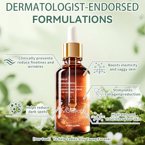 Rejuvenating Face Serum for All Skin Types - Anti-Aging Hydrating Treatment