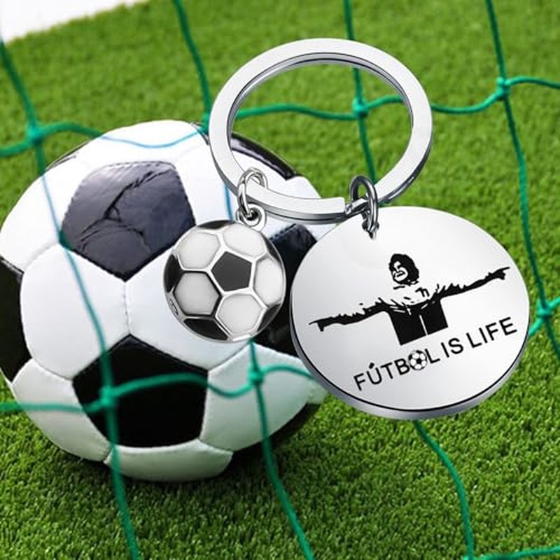 ENSIANTH TV Show Inspired - Futbol Socce- Football Lover Keychain Football Soccer Gift