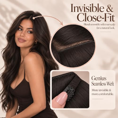 Clip-In Hair Extensions Balayage 14 Inch W-5-B #4/27/4 Medium Brown