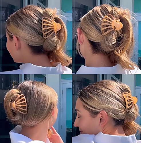 Camila Paris CP3051 Nude 2-Pack Octopus Hair Clips for Thick Hair - Large Claw Clips