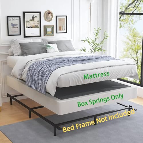 Aldrich King Size Box Spring - Heavy Duty 9 Inch Metal Mattress Foundation