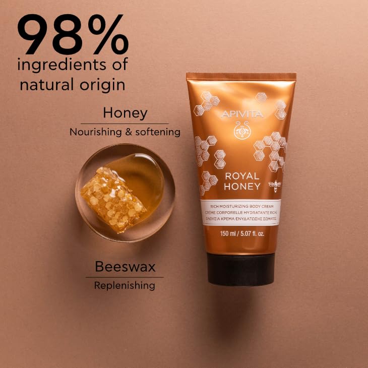 Moisturizing Body Cream with Honey & Beeswax for Dry Skin - Nourishing & Aromatherapy Relief