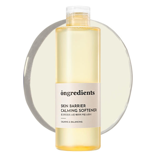 ONGREDIENTS Skin Barrier Calming Softener | Daily Soothing Toner for Dry, Sensitive Skin | Panthenol, Hyaluronic Acid, Ceramide, Hydrating, pH Balancing | Vegan, Korean Skin Care 250ml / 8.45 fl Oz