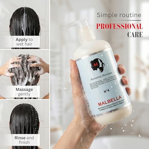 Hydrolyzed Wheat Protein & Argan Oil Sulfate-Free Hair Shampoo for Dry & Frizzy Hair