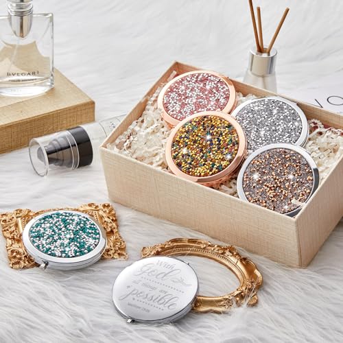 Christian Compact Mirror Set 12 Pieces Colorful Style 1 Bible Verse Inspirational Gifts
