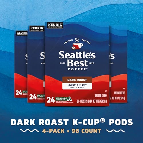 Seattle's Best Coffee Post Alley Dark Roast K-Cup Pods - 4 Pack of 24