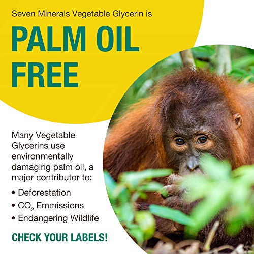 Organic Vegetable Glycerin 32oz - No Palm Oil, Vegan Skin & Hair Moisturizer