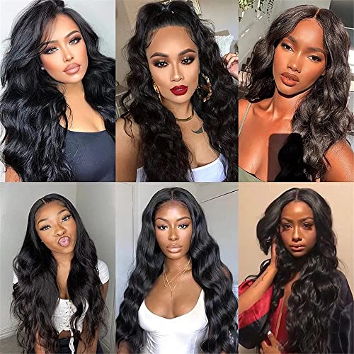 Black Human Hair Bundles - 1 Bundle 12A Brazilian Virgin Body Wave 100G - Unprocessed Natural Black Hair Extension (Variation of THIS listing: Black Human Hair Bundles-1 / 18)