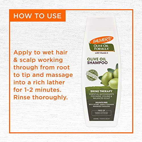 Palmer's Olive Oil Formula Shine Therapy Shampoo, 13.5 Ounce (Pack of 2)