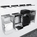 16.5 Inch Wall Mount Folding Chair Storage Rack 4 Pack - Heavy Duty Garden & Patio Organizer Hooks